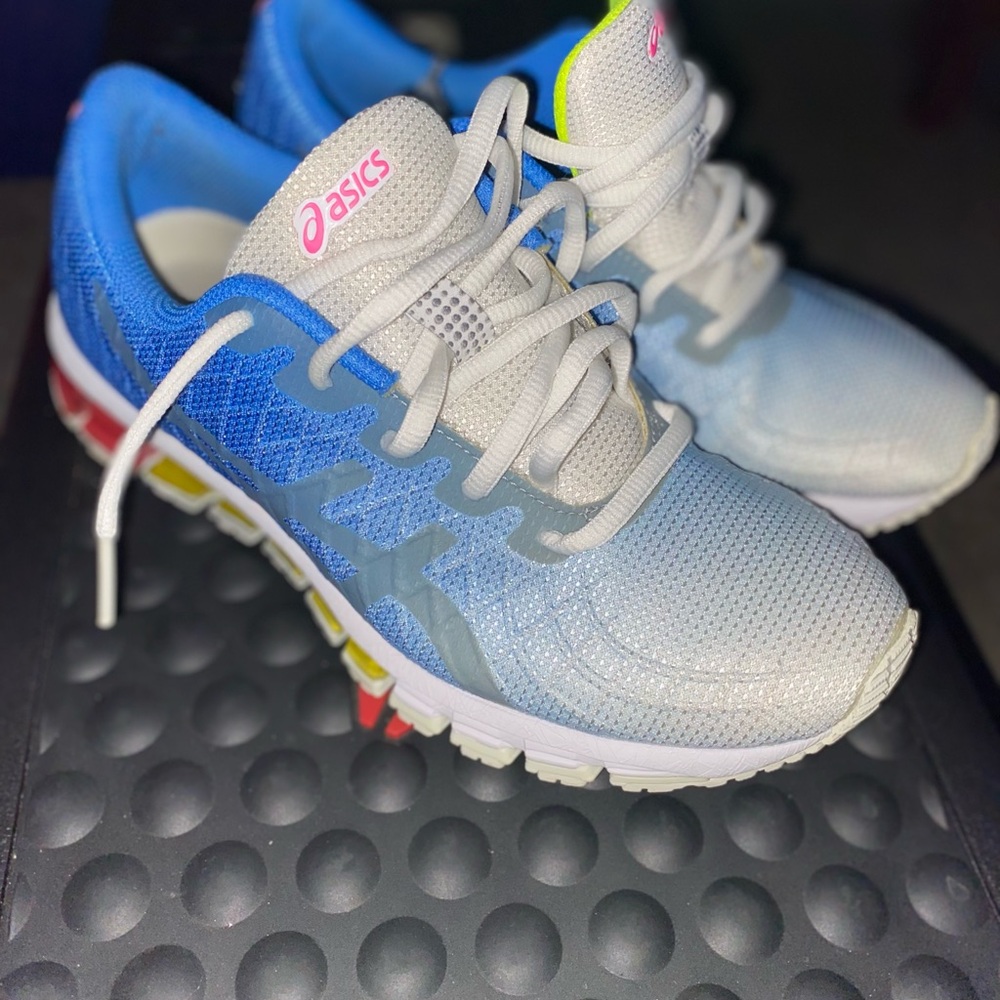 Asics Kids' Blue and Gray Sneakers